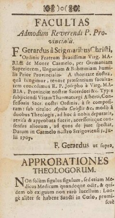 Approbationes Theologorum
