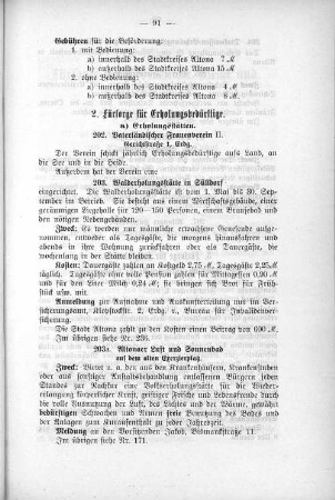 2. Fürsorge für Erholungsbedürftige.
