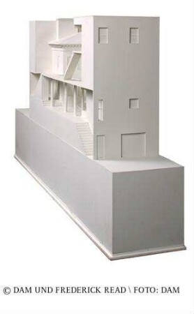 Townhouse Competition of Graham Foundation - Modell des Gesamtgebäudes (Schnittmodell)
