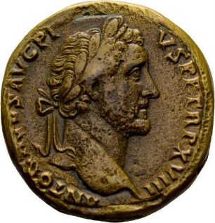 Sesterz des Antoninus Pius für Marc Aurel