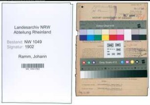 Entnazifizierung Johann Ramm , geb. 05.07.1904 (Fuhrunternehmer)
