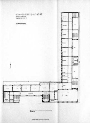 Gemeinde-Doppelschule XXV-XXVI. Charlottenburg. Sybelstrasse Nr. 21-22. II. u. III. Obergeschoss