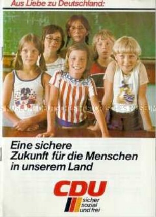 Propagandaschrift der CDU zur Bundestagswahl 1976