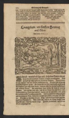 Evangelium/ am fünfften Sonntag nach Ostern. ...