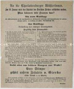 Aufruf der Deutschnationalen Volkspartei zur Wahl der Nationalversammlung 1919