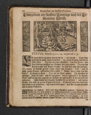 Evangelium am fünfften Sonntage nach der Erscheinung Christi.