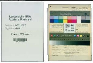 Entnazifizierung Wilhelm Flamm , geb. 26.11.1902 (Lehrer)