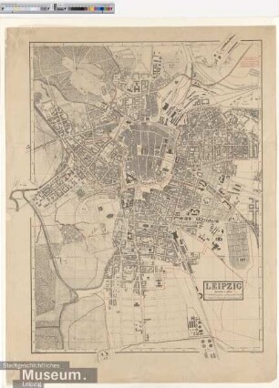 Plan von Leipzig