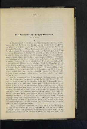 Die Sklaverei in Deutsch-Ostafrika.