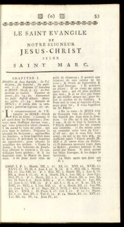 Le Saint Evangile De Notre Seigneur Jesus-Christ Selon Saint Marc