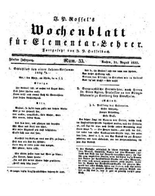 Schlußlied bey einer Lehrer-Versammlung