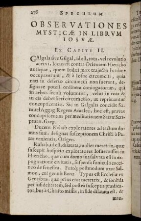Observationes Mysticæ In Librum Josuæ.