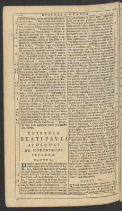 Epistola Beati Pavli Apostoli Ad Corinthios Secvnda.
