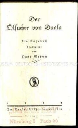 Revisionistische Darstellung über die deutschen Kolonisten in Afrika