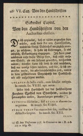 116-132, Siebendes Capitel - Neuntes Capitel
