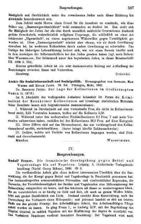 587-592, IV. Besprechungen