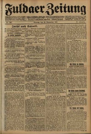 Ausgabe vom Montag, den 13. Dezember 1915.