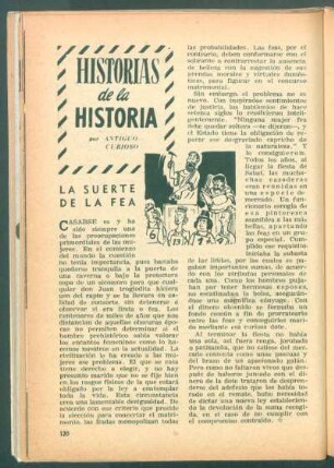 La suerte de la fea : Historias de la historia