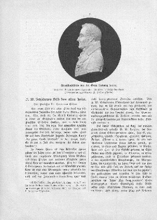 Medaillonbildnis von Dr. Ernst Ludwig Heim