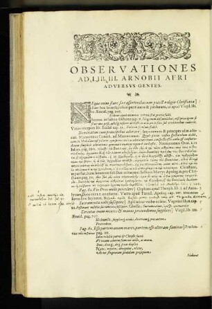 [Observationes Ad Lib. III.- Lib. IV.]