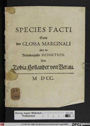 Species Facti