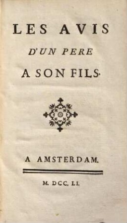 Les Avis D'Un Père À Son Fils