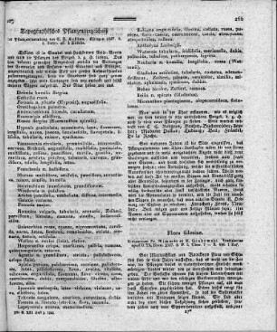 Flora Silesiae / Scripserunt Fr. Wimmer et H. Grabowski. - Vratislaviae : Korn, 1827. - 8.P.I. Class. I - X; 1 Taf.