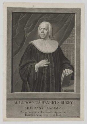 Bildnis des Ludovicus Henricus Burry