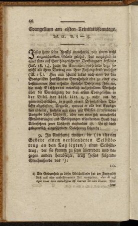 Evangelium am elften Trinitatissonntage. Luk. 18, V. 9-15