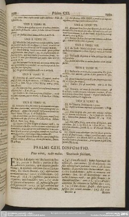 Psalmi CXII. Dispositio. Pius viret, cadit malus. Beatitudo fidelium