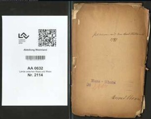 Bittschriften aas dem Amt Hülchrath (Arrondissement Bonn)
