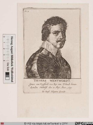 Bildnis Thomas Wentworth, 1640 1. Earl of Strafford