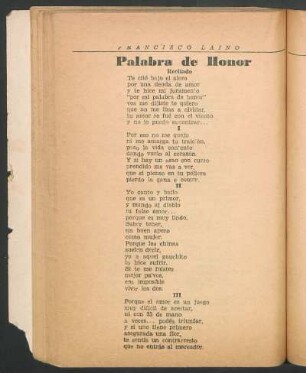 Palabra de honor : Recitado