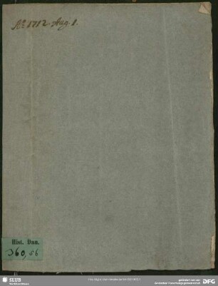 Extract af en tilforladelig Skrivelse fra Hovet-Quarteret Toggenhuden den 1 Aug. Ao. 1712.