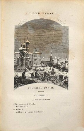 Michel Strogoff : Les voyages extraordinaires. Moscou-Irkoutsk. Suivi de Un drame au Mexique. Dessins de J. Férat, gravés par Ch. Barbant