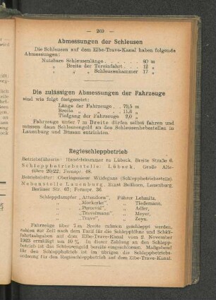Die zulässigen Abmessungen der Fahrzeuge