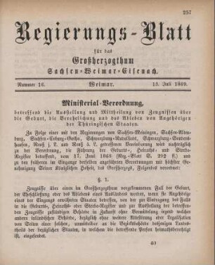 Nr. 16 : 13. Juli 1869