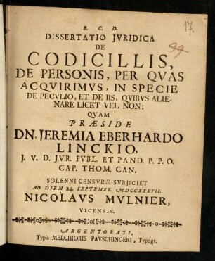A1r-B2v, De Codicillis De Personis, Per Quas ...
