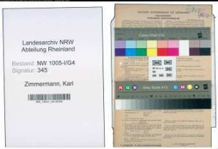 Entnazifizierung Karl Zimmermann , geb. 15.08.1914 (Polizist)