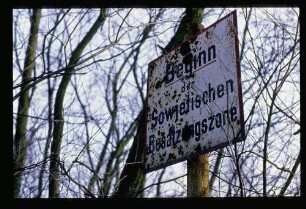 Grenze b. Düppel 3.2.74.