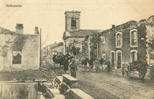 Erster Weltkrieg - Postkarten "Aus großer Zeit 1914/15". "Hattonville"