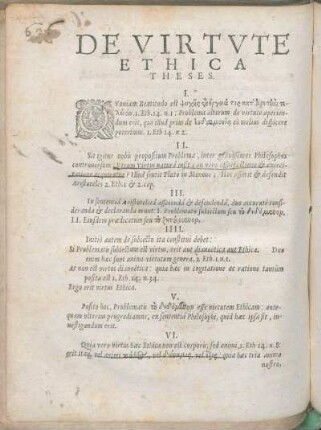 De Virtvte Ethica Theses.