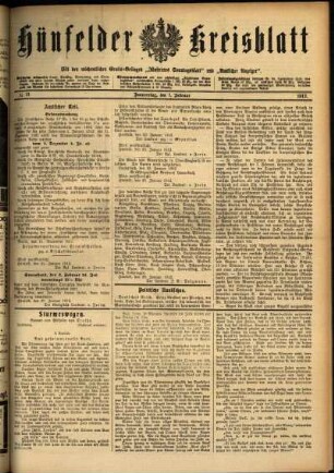 Ausgabe vom Donnerstag, den 01. Februar 1912.