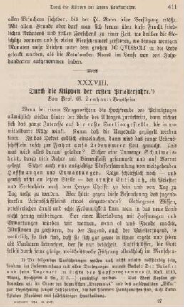 411-426 Durch die Klippen der ersten Priesterjahre