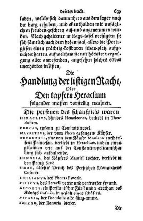 Der tapffere Heraclius.