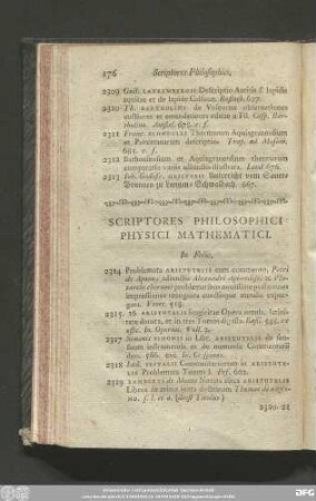 Scriptores Philosophici Physici Mathematici.