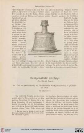 Kunstgewerbliche Streifzüge, [3]: von der Zinnausstellung des Mitteldeutschen Kunstgewerbevereins in Frankfurt am Main