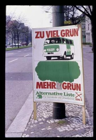 Wahlplakat AL 10.4.81.