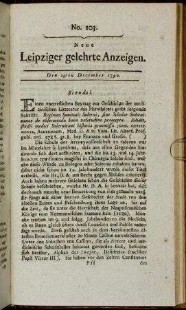 No. 103. Den 24ten December 1790.