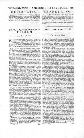 Caput Quadragesimum Primum = XLI. Hoofdstuk - [Caput Quinquagesimum = L. Hoofdstuk]